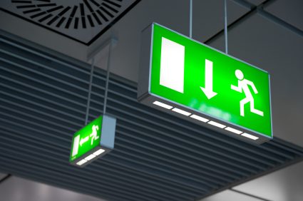 Emergency exit lighting sign